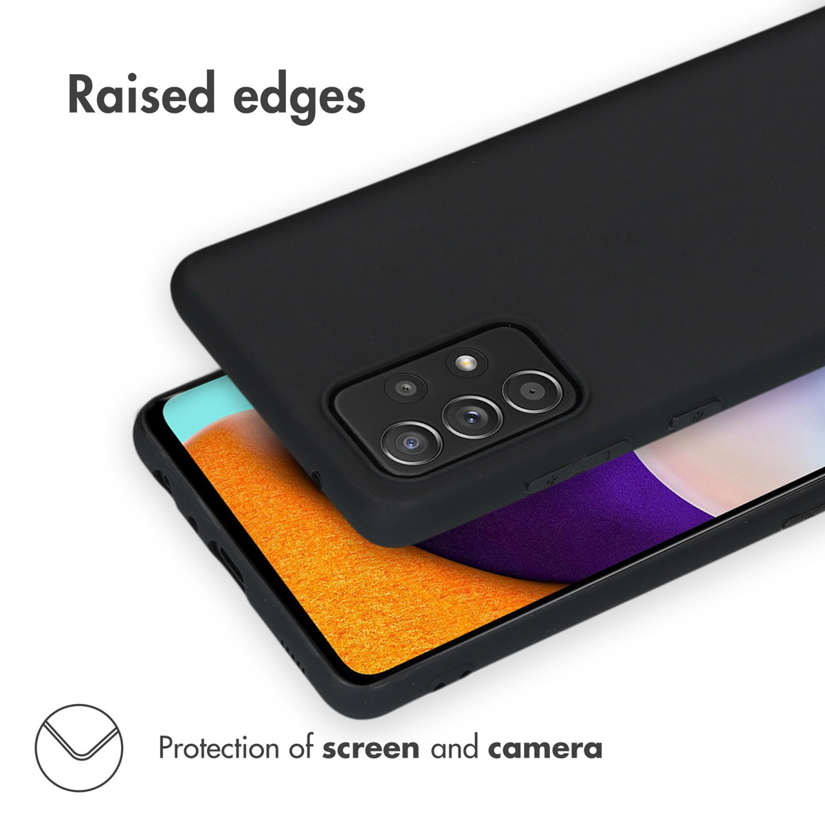 Accezz Color Backcover Samsung Galaxy A52(s) (5G/4G) - Zwart - Afbeelding 2