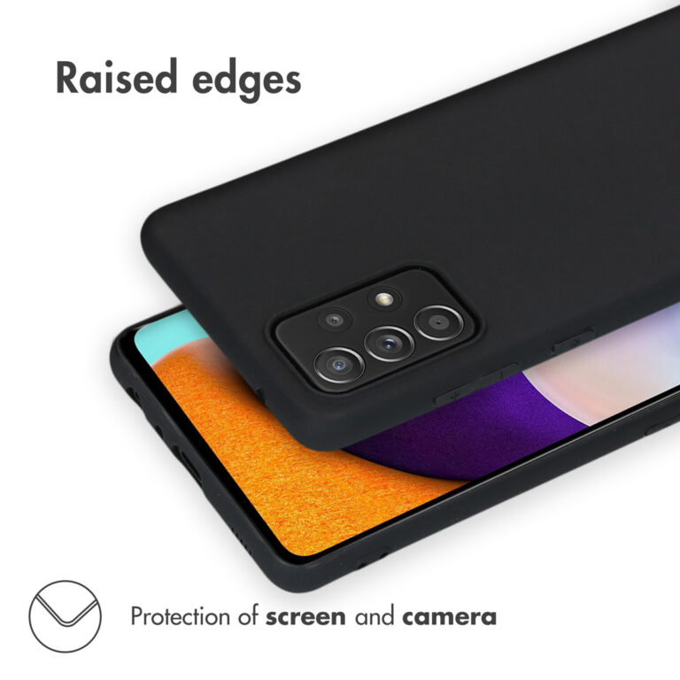 Accezz Color Backcover Samsung Galaxy A52 (5G) / A52 (4G) - Zwart - Afbeelding 2