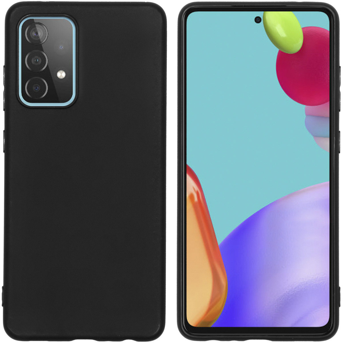 Accezz Color Backcover Samsung Galaxy A52 (5G) / A52 (4G) – Zwart