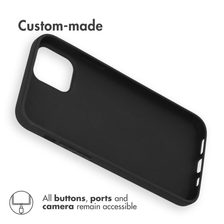 Accezz Color Backcover Apple iPhone 13 - Zwart - Afbeelding 3