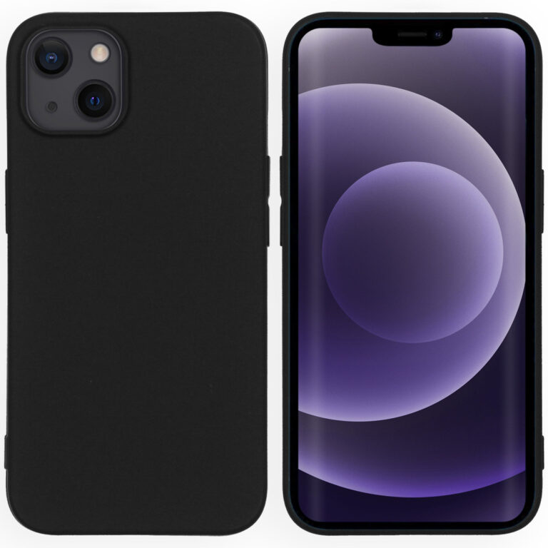 Accezz Color Backcover Apple iPhone 13 - Zwart