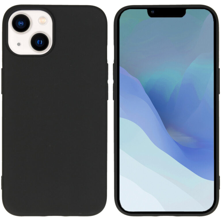 Accezz Color Backcover Apple iPhone 14 - Zwart - Afbeelding 10