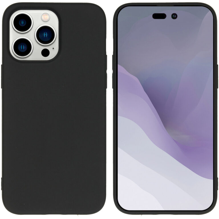 Accezz Color Backcover Apple iPhone 14 Pro Max - Zwart - Afbeelding 10