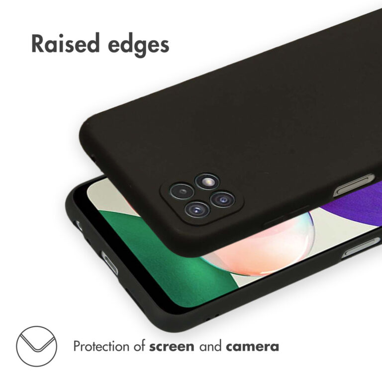 Accezz Color Backcover Samsung Galaxy A22 (5G) - Zwart - Afbeelding 2