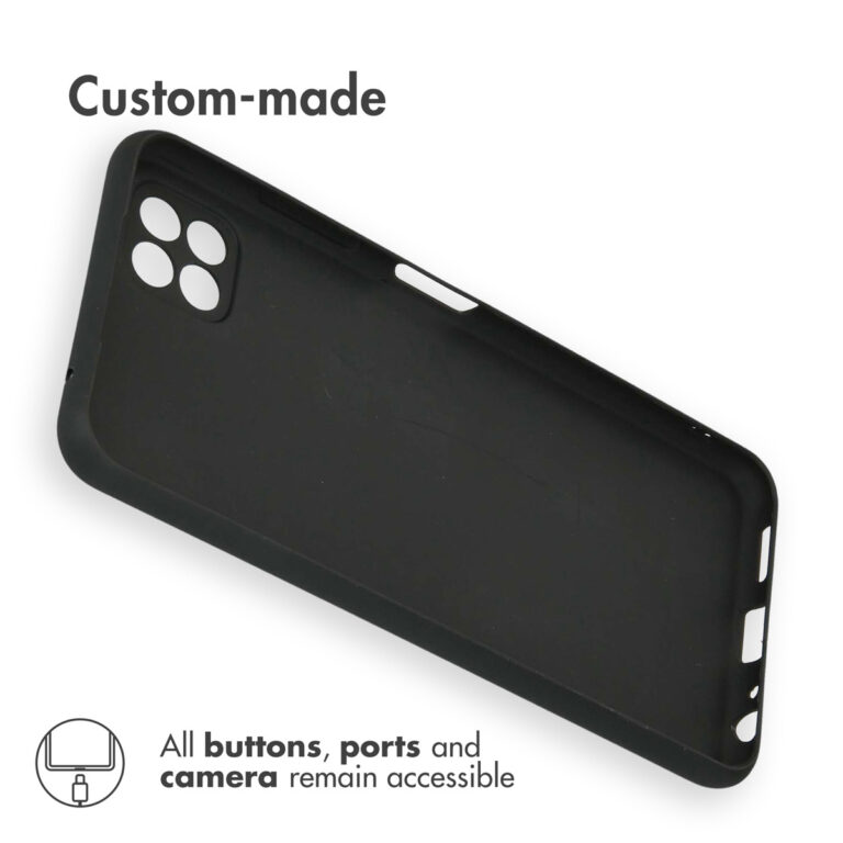 Accezz Color Backcover Samsung Galaxy A22 (5G) - Zwart - Afbeelding 3