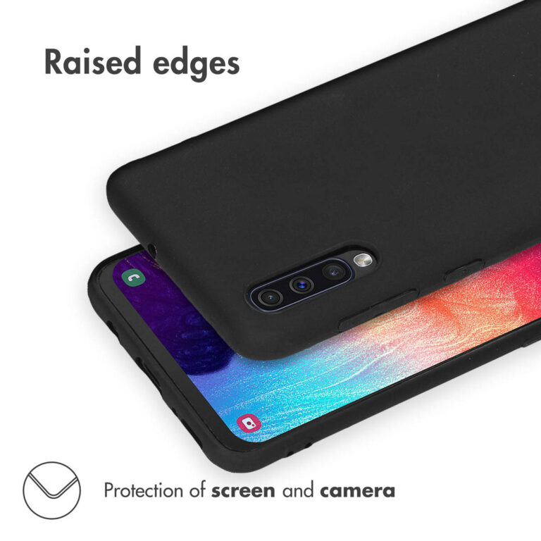 Accezz Color Backcover Samsung Galaxy A50 / A30s - Zwart - Afbeelding 2
