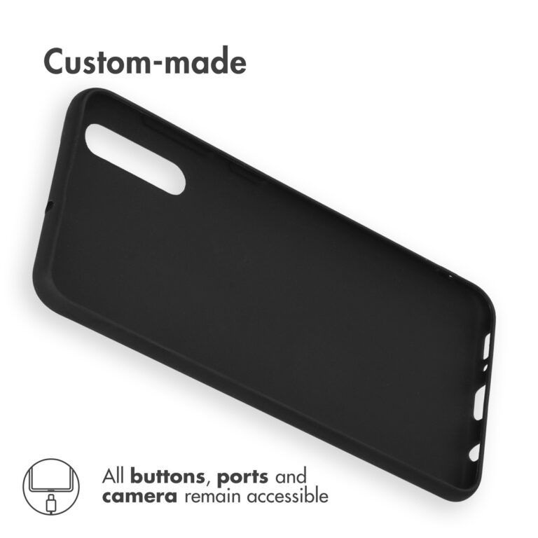 Accezz Color Backcover Samsung Galaxy A50 / A30s - Zwart - Afbeelding 3