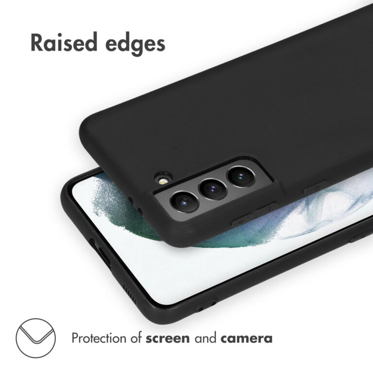 Accezz Color Backcover Samsung Galaxy S21 - Zwart - Afbeelding 2
