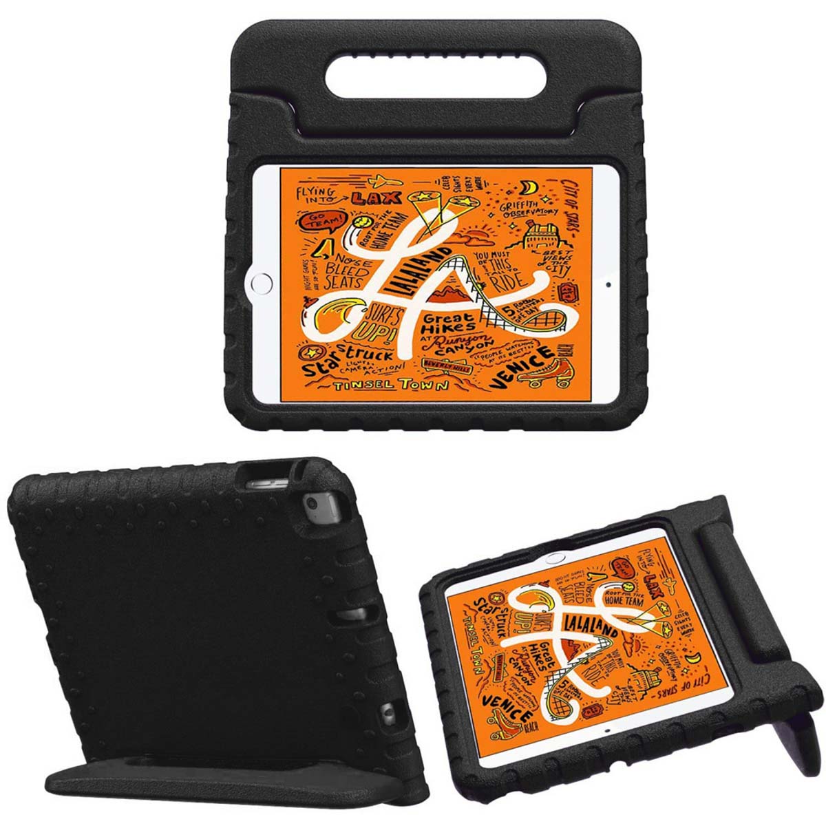 Accezz Kidsproof Backcover met handvat Apple iPad Mini 5 (2019) / Mini 4 (2015) - Zwart