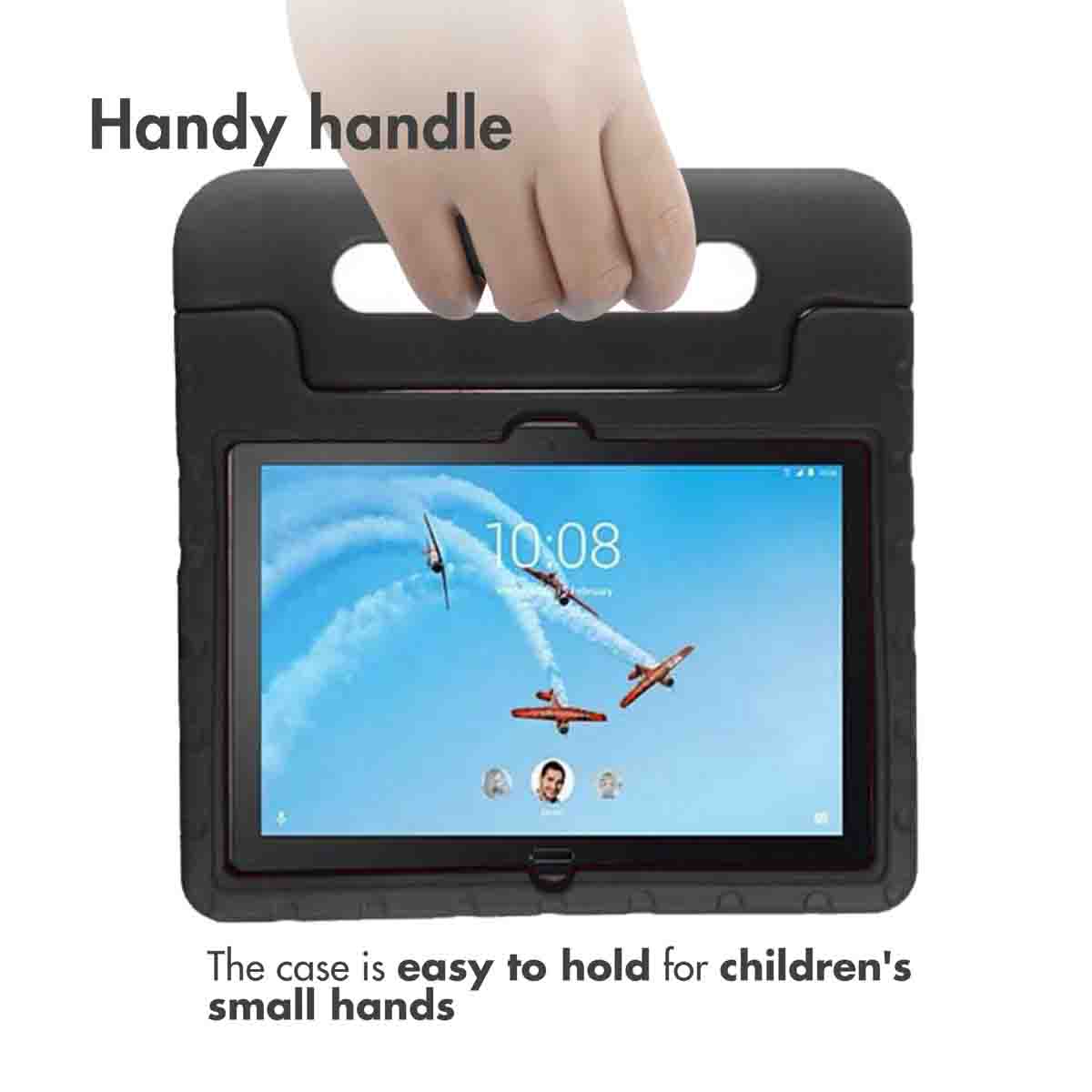 Accezz Kidsproof Backcover met handvat Lenovo Tab P10 / M10 - Zwart - Afbeelding 4