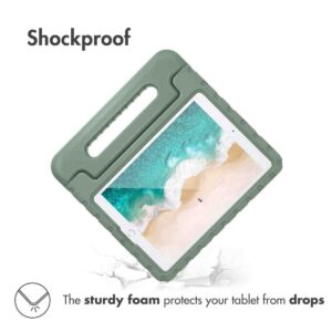Accezz Kidsproof Backcover met handvat Apple iPad 9 (2021) 10.2 inch / iPad 8 (2020) 10.2 inch / iPad 7 (2019) 10.2 inch - Olive Green