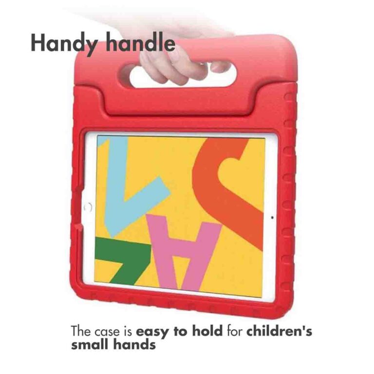 Accezz Kidsproof Backcover met handvat Apple iPad 9 (2021) 10.2 inch / iPad 8 (2020) 10.2 inch / iPad 7 (2019) 10.2 inch - Rood - Afbeelding 2