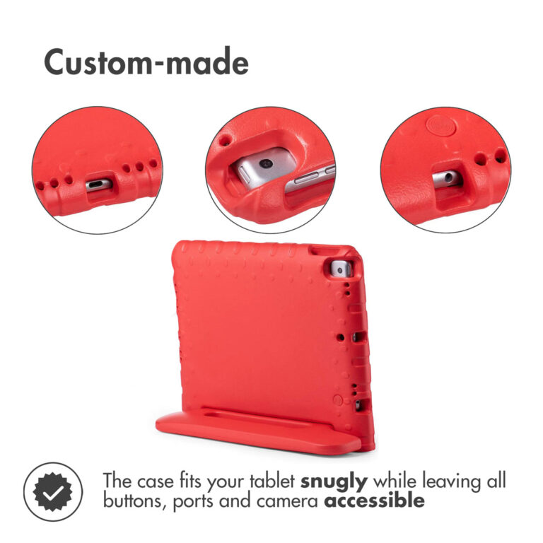 Accezz Kidsproof Backcover met handvat Apple iPad 9 (2021) 10.2 inch / iPad 8 (2020) 10.2 inch / iPad 7 (2019) 10.2 inch - Rood - Afbeelding 3