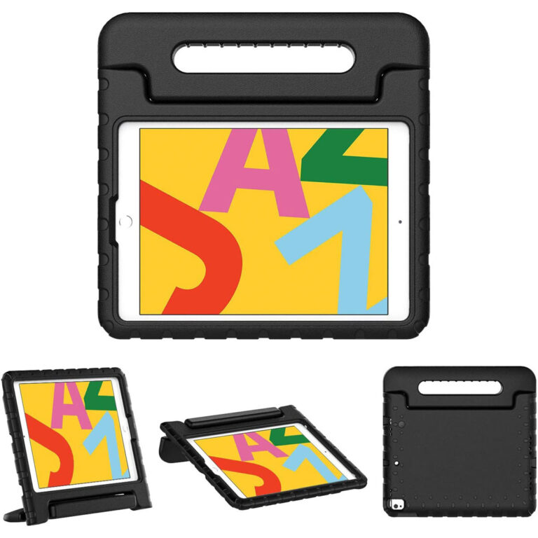 Accezz Kidsproof Backcover met handvat Apple iPad 9 (2021) 10.2 inch / iPad 8 (2020) 10.2 inch / iPad 7 (2019) 10.2 inch - Zwart