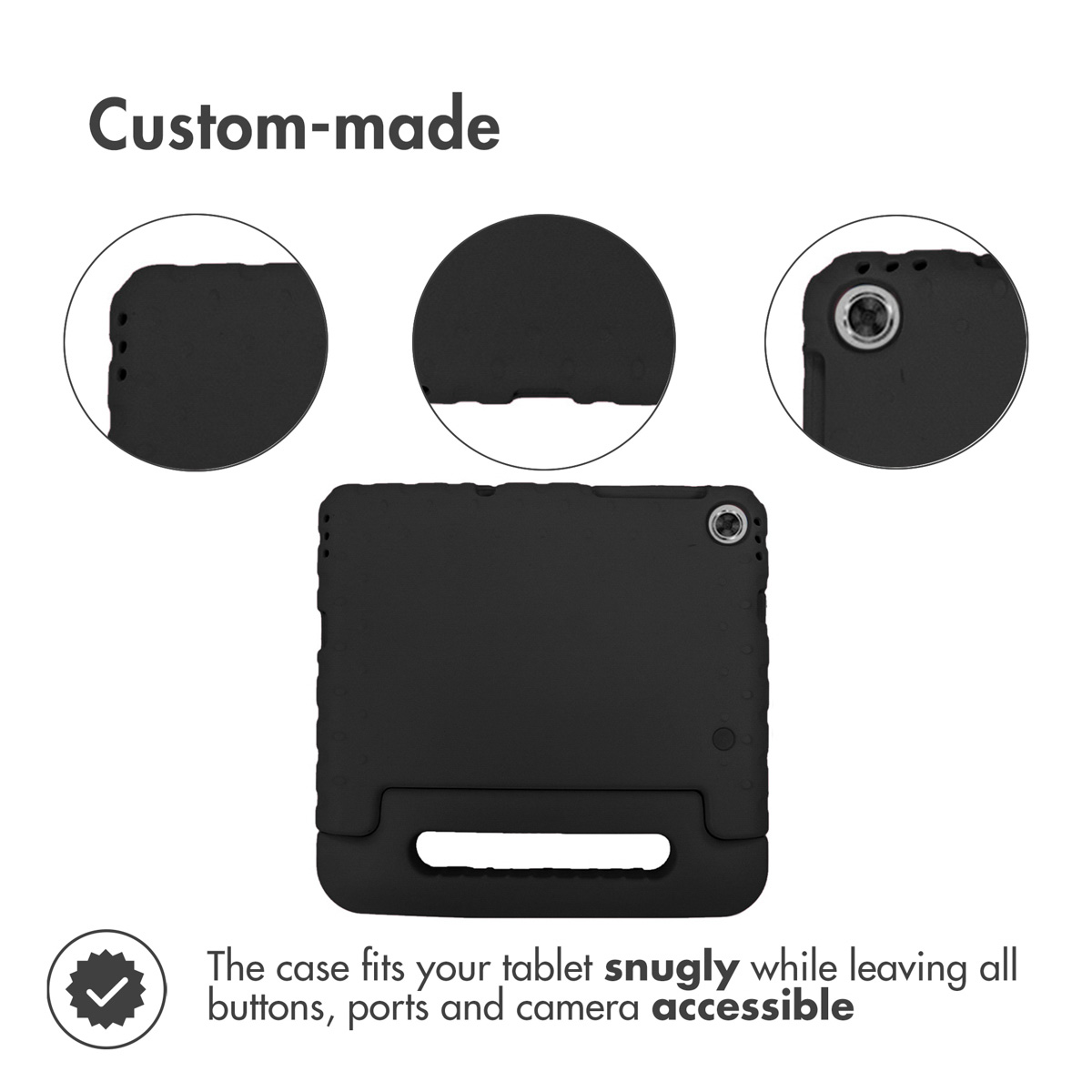 Accezz Kidsproof Backcover met handvat Lenovo Tab M10 Plus / M10 FHD Plus - Zwart - Afbeelding 3