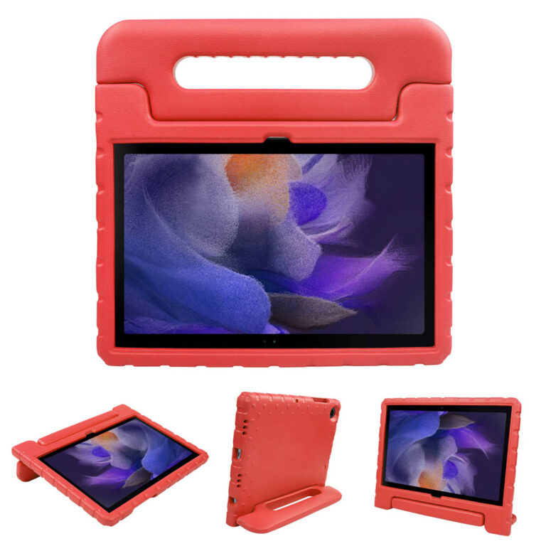 Accezz Kidsproof Backcover met handvat Samsung Galaxy Tab A8 - Rood - Afbeelding 2