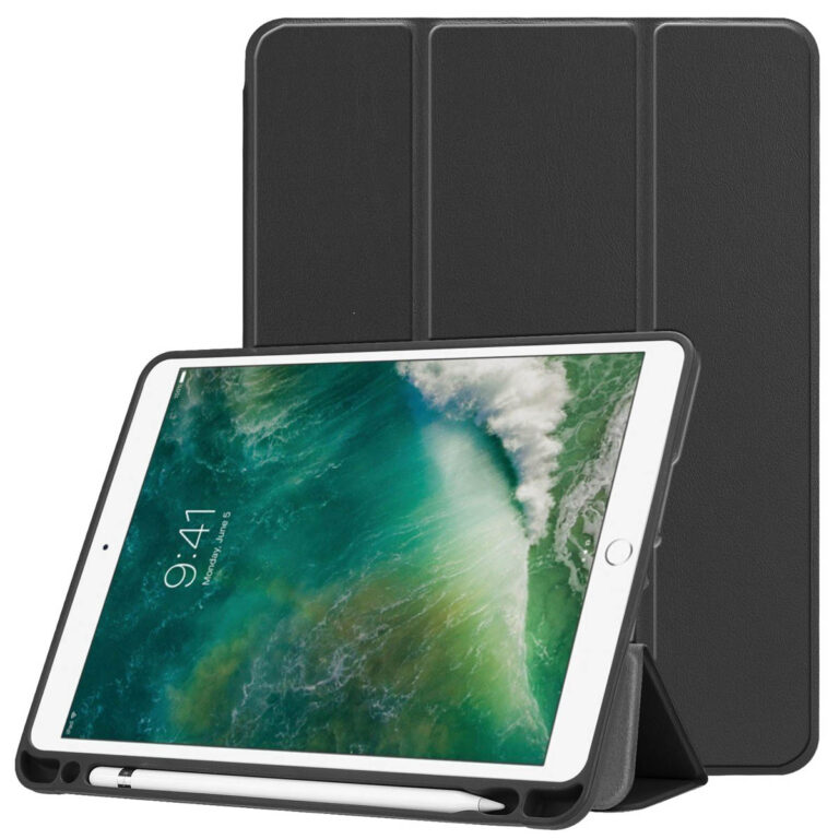 Accezz Trifold Bookcase Apple iPad 6 (2018) 9.7 inch / iPad 5 (2017) 9.7 inch / Air 2 (2014)/Air 1 (2013) - Zwart