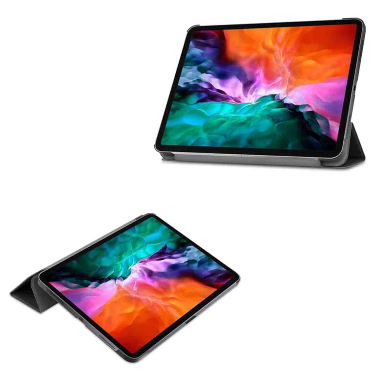Accezz Trifold Bookcase Apple iPad Pro 12.9 (2018/2020/2021/2022) - Zwart - Afbeelding 3