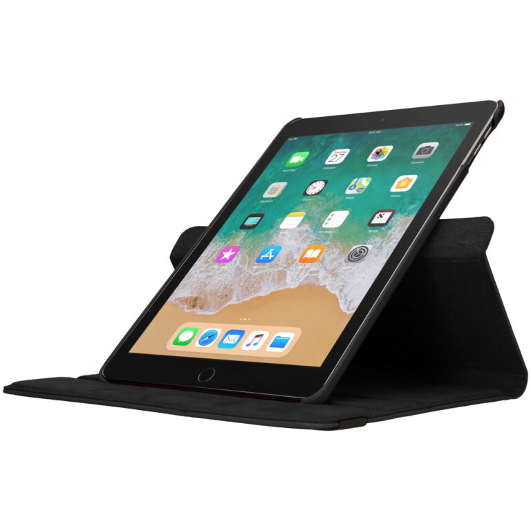 Accezz 360° draaibare Bookcase Apple iPad 6 (2018) 9.7 inch / iPad 5 (2017) 9.7 inch - Zwart - Afbeelding 4