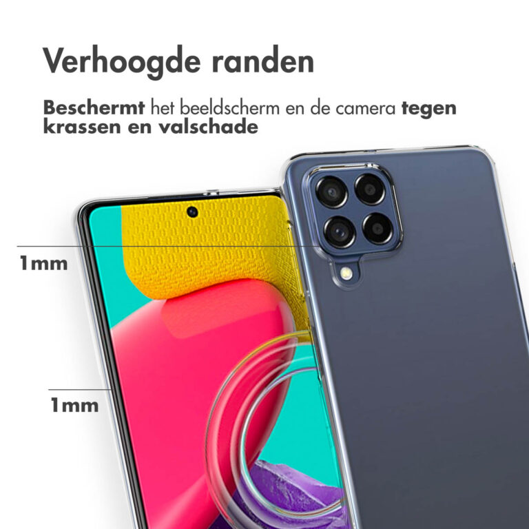 Accezz Clear Backcover Samsung Galaxy M53 - Transparant - Afbeelding 3