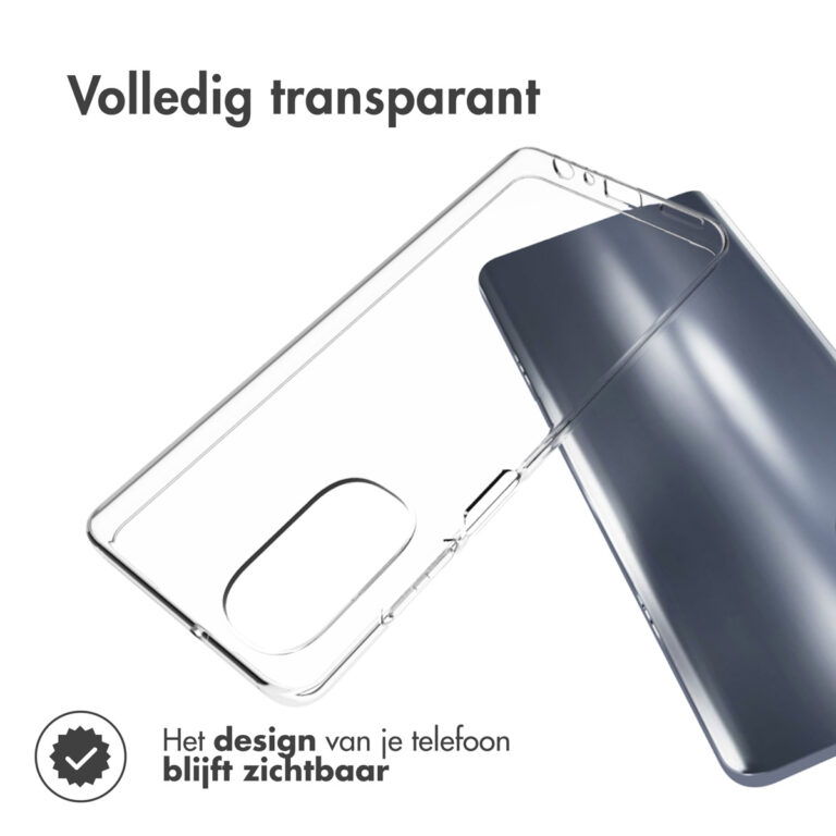 Accezz Clear Backcover Motorola Moto G62 - Transparant - Afbeelding 4