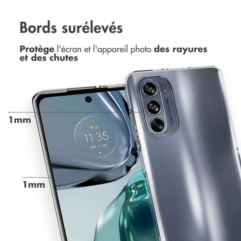 Accezz Clear Backcover Motorola Moto G62 - Transparant - Afbeelding 6
