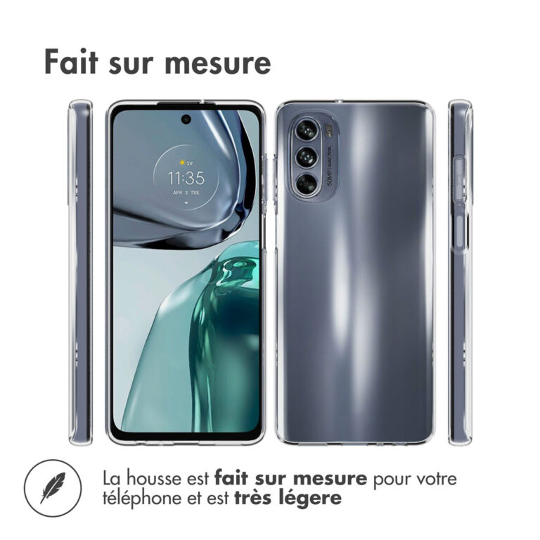 Accezz Clear Backcover Motorola Moto G62 - Transparant - Afbeelding 5