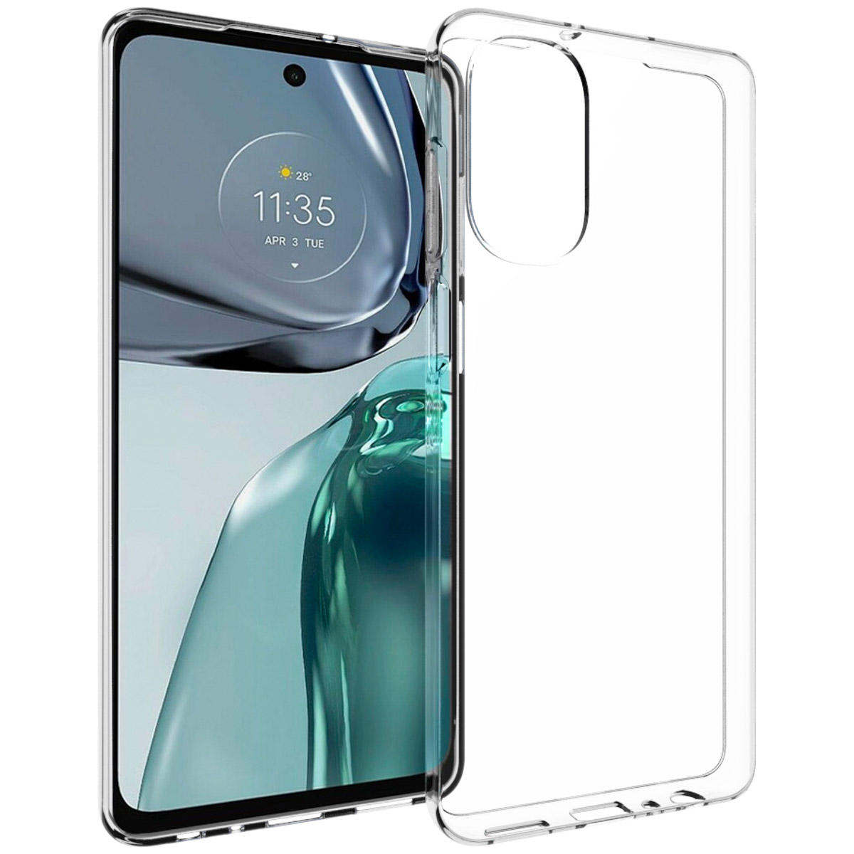 Accezz Clear Backcover Motorola Moto G62 – Transparant