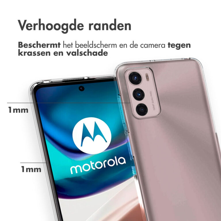 Accezz Clear Backcover Motorola Moto G42 - Transparant - Afbeelding 3