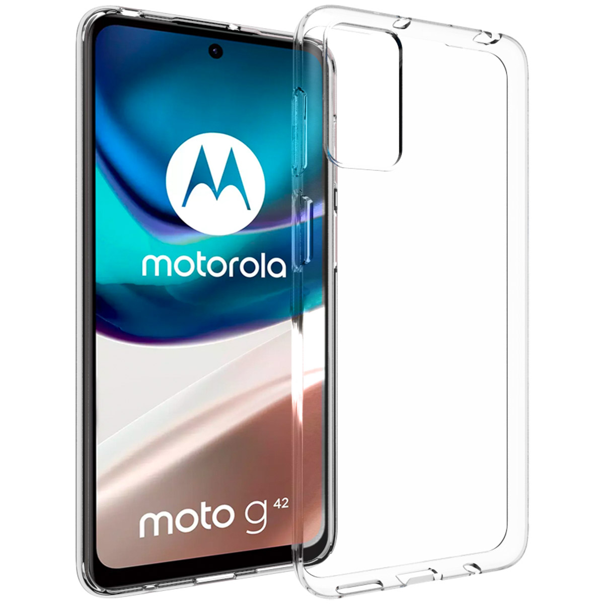 Accezz Clear Backcover Motorola Moto G42 – Transparant