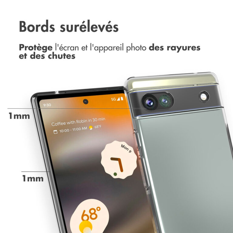 Accezz Clear Backcover Google Pixel 6a - Transparant - Afbeelding 6