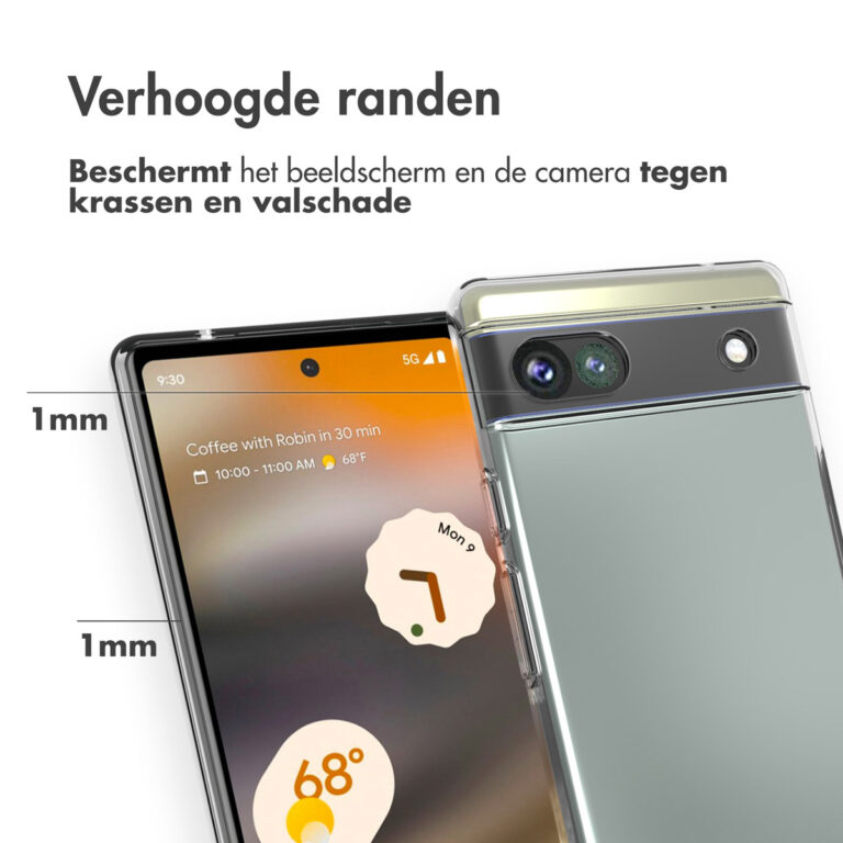 Accezz Clear Backcover Google Pixel 6a - Transparant - Afbeelding 3