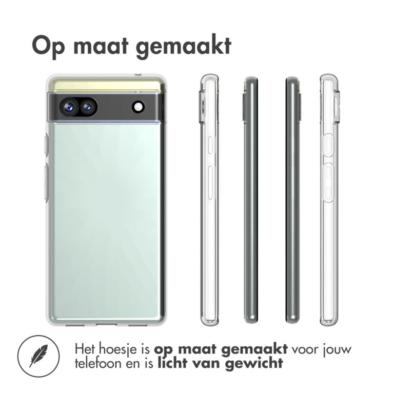 Accezz Clear Backcover Google Pixel 6a - Transparant - Afbeelding 2