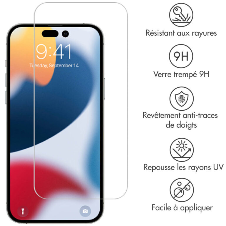 Selencia Gehard Glas Screenprotector Apple iPhone 14 Pro Max - Afbeelding 3
