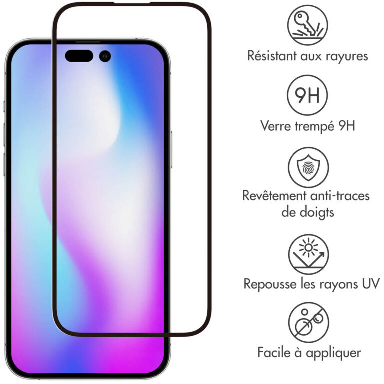 Selencia Gehard Glas Premium Screenprotector Apple iPhone 14 Pro - Afbeelding 3
