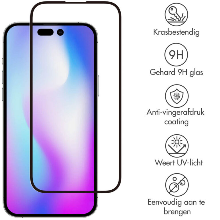 Selencia Gehard Glas Premium Screenprotector Apple iPhone 14 Pro - Afbeelding 2
