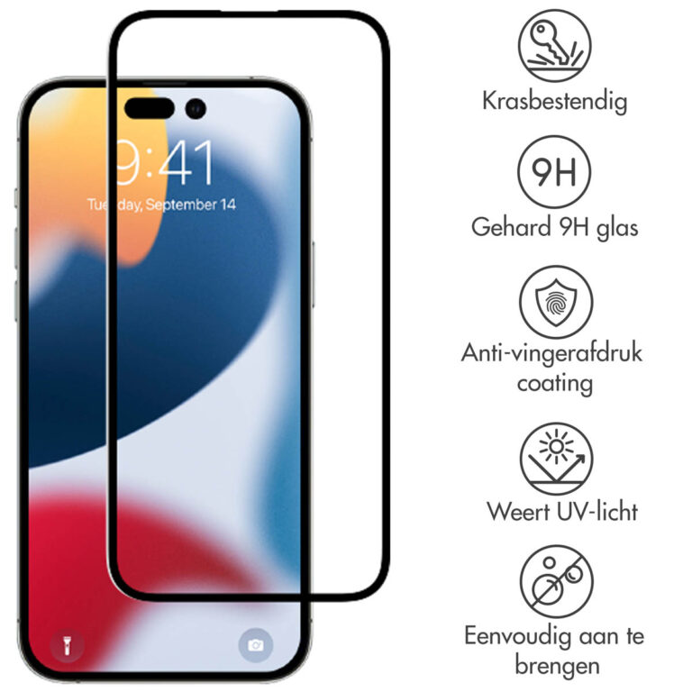 Selencia Gehard Glas Premium Screenprotector Apple iPhone 14 Pro Max - Afbeelding 2
