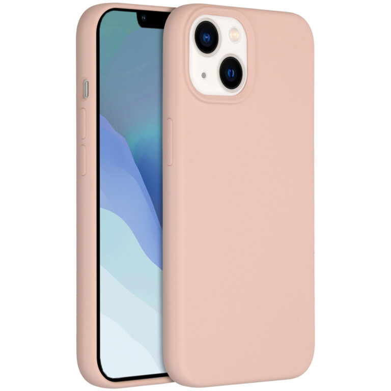 Accezz Liquid Silicone Backcover Apple iPhone 14 - Roze - Afbeelding 4