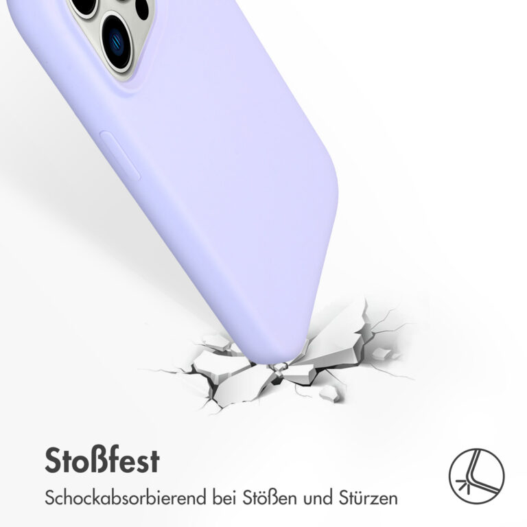 Accezz Liquid Silicone Backcover Apple iPhone 14 Pro - Paars - Afbeelding 10