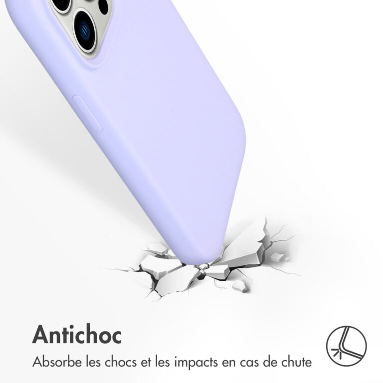 Accezz Liquid Silicone Backcover Apple iPhone 14 Pro - Paars - Afbeelding 8