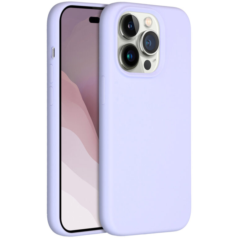 Accezz Liquid Silicone Backcover Apple iPhone 14 Pro - Paars - Afbeelding 4