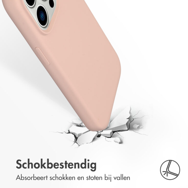 Accezz Liquid Silicone Backcover Apple iPhone 14 Pro - Roze - Afbeelding 2