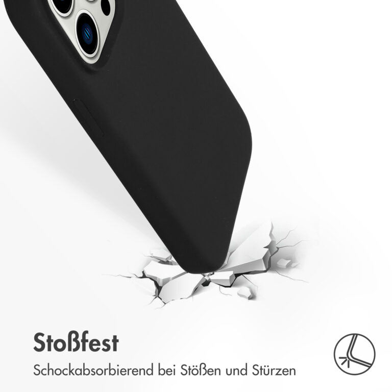 Accezz Liquid Silicone Backcover Apple iPhone 14 Pro - Zwart - Afbeelding 9