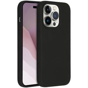 Accezz Liquid Silicone Backcover Apple iPhone 14 Pro - Zwart