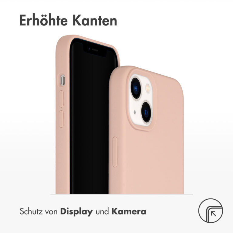 Accezz Liquid Silicone Backcover Apple iPhone 14 Plus - Roze - Afbeelding 8