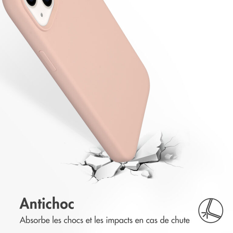 Accezz Liquid Silicone Backcover Apple iPhone 14 Plus - Roze - Afbeelding 6