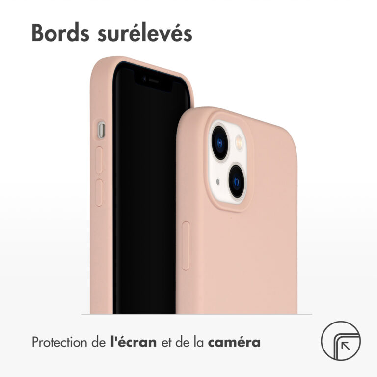 Accezz Liquid Silicone Backcover Apple iPhone 14 Plus - Roze - Afbeelding 5