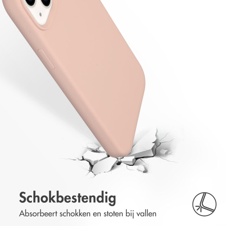 Accezz Liquid Silicone Backcover Apple iPhone 14 Plus - Roze - Afbeelding 3