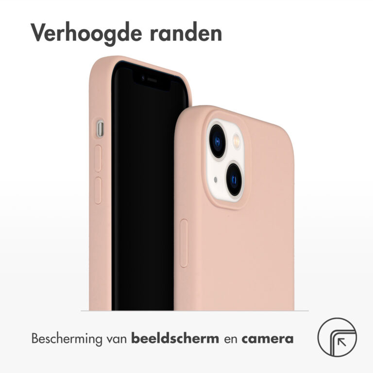 Accezz Liquid Silicone Backcover Apple iPhone 14 Plus - Roze - Afbeelding 2