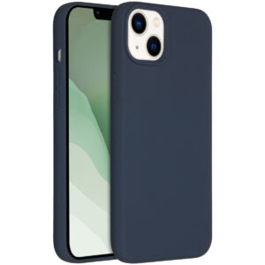 Accezz Liquid Silicone Backcover Apple iPhone 14 Plus - Donkerblauw